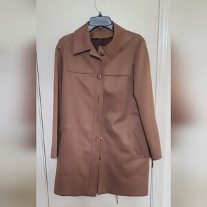 Elegant Brown Women's Coat Size 10